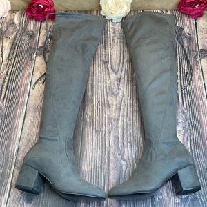 Ivanka Trump Gray Pelinda Over-The-Knee Boots 5M